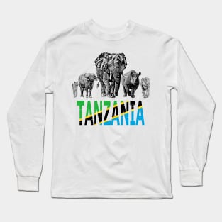 Africa's Big 5 for Tanzanians Long Sleeve T-Shirt